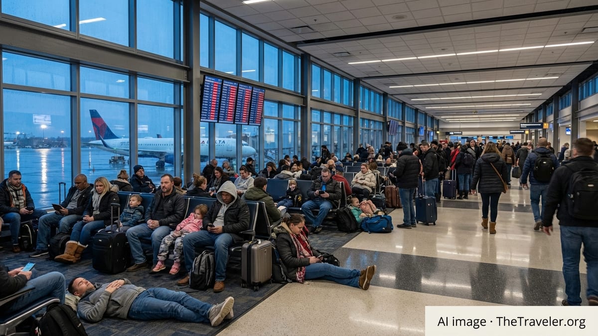 Mass Flight Disruptions Strand Thousands at Detroit Metro