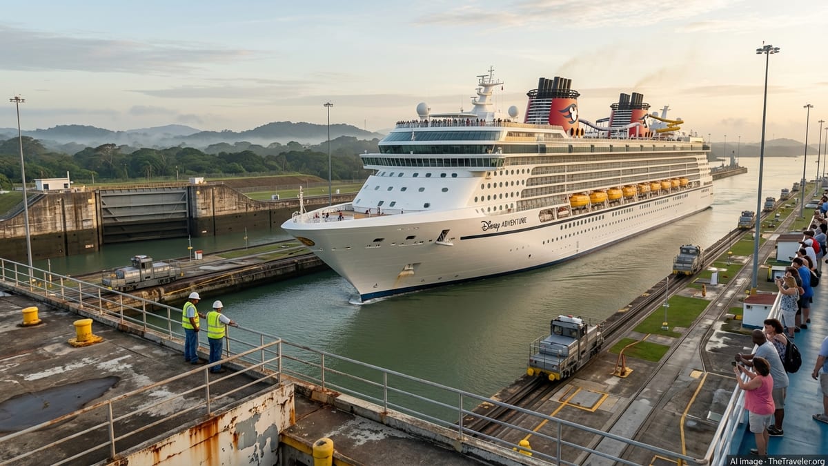 Disney Adventure Becomes Largest Cruise Ship Ever to Transit the Panama Canal