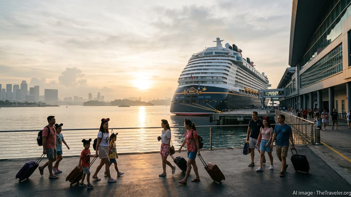 Disney Adventure Docks in Singapore, Ushering New Cruise Era