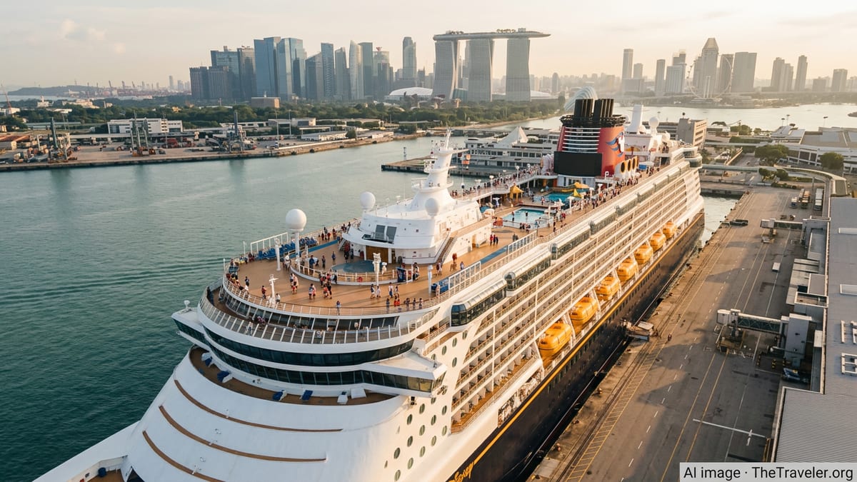 Disney Adventure Christened in Singapore, Signaling Cruise Boom