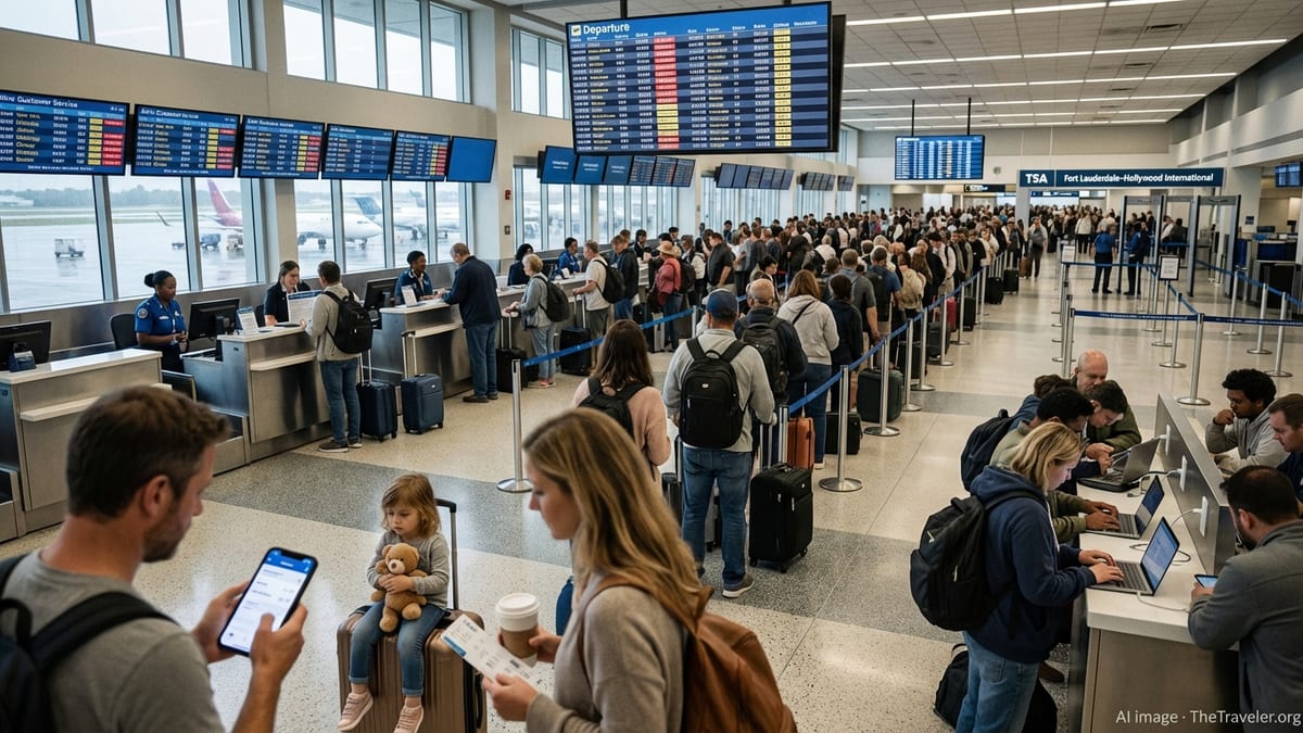 Delays and Cancellations Snarl Fort Lauderdale Flights, Disrupting Major U.S. Routes