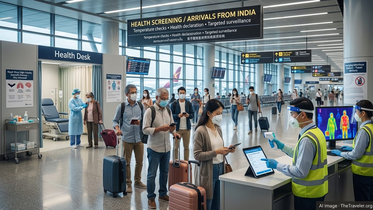 Asia Tightens Airport Health Checks After New Nipah Outbreak in India