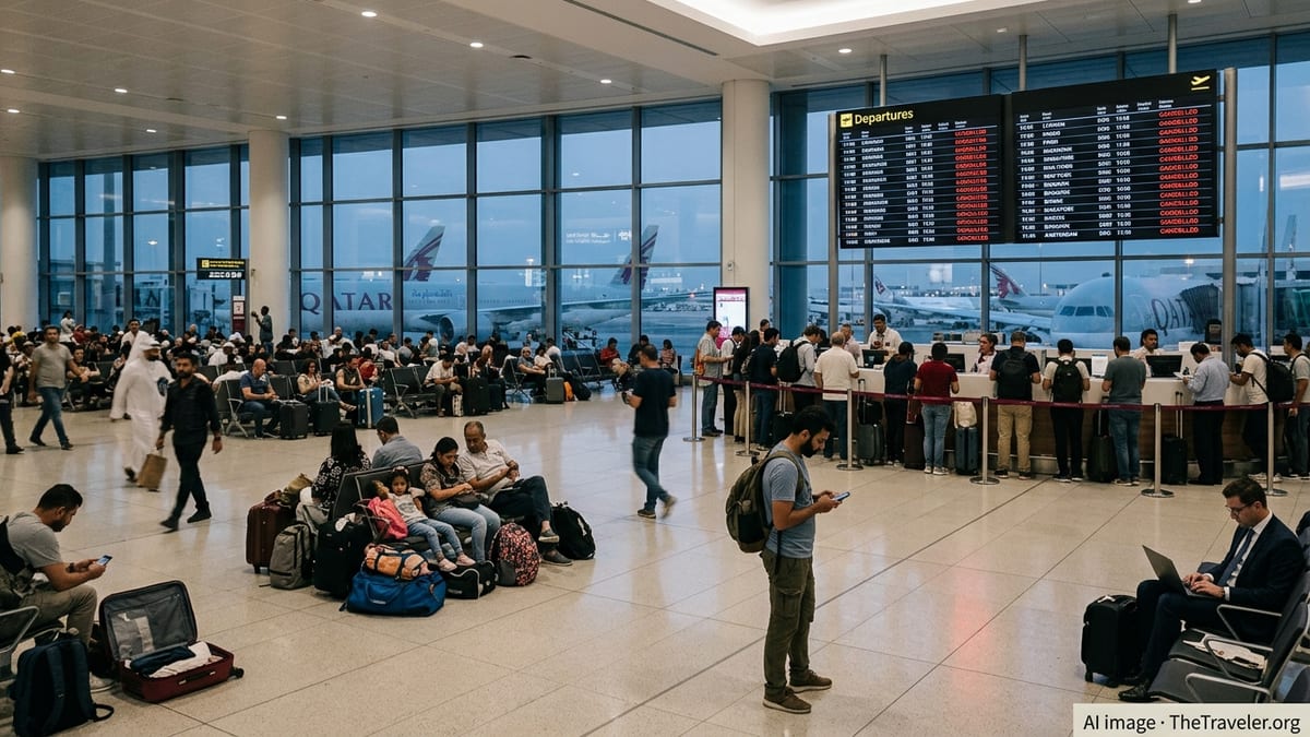 Mass Cancellations in Doha Disrupt Global Qatar Routes