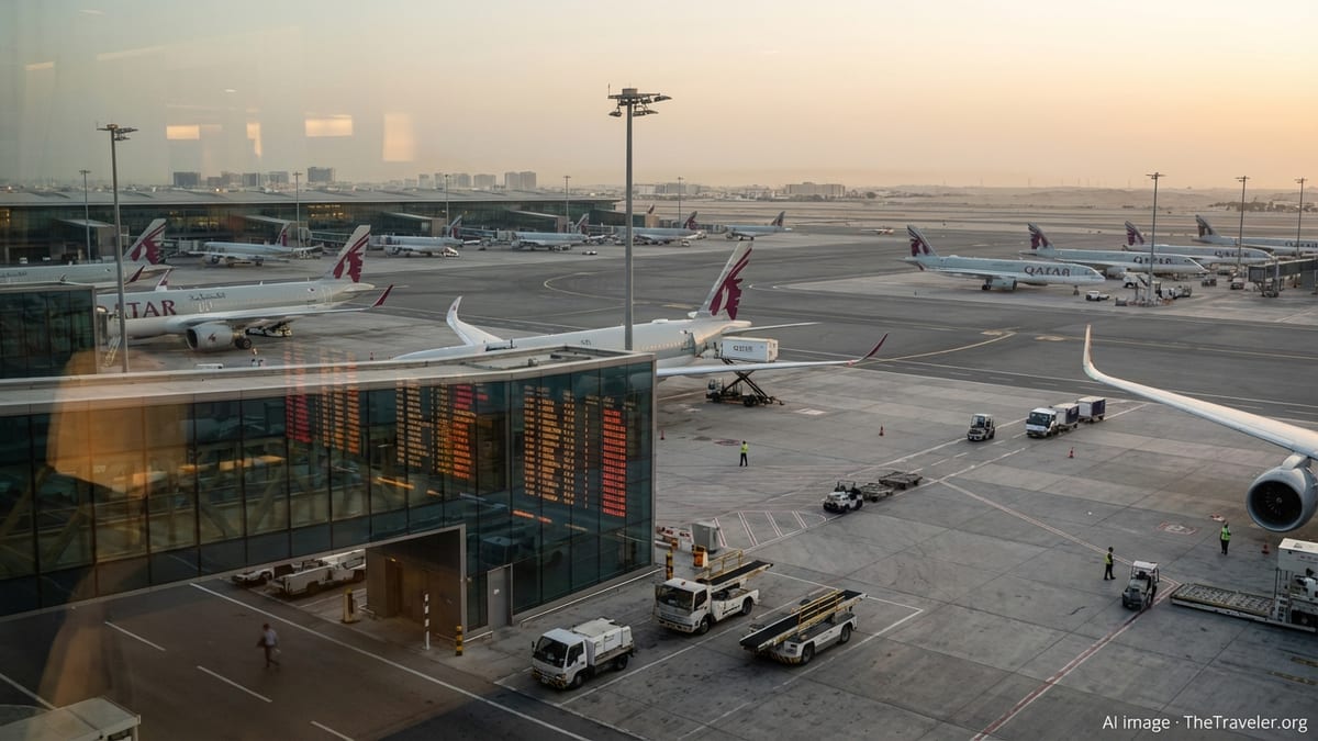 Doha Flight Shutdown Upends Global Transit via Qatar