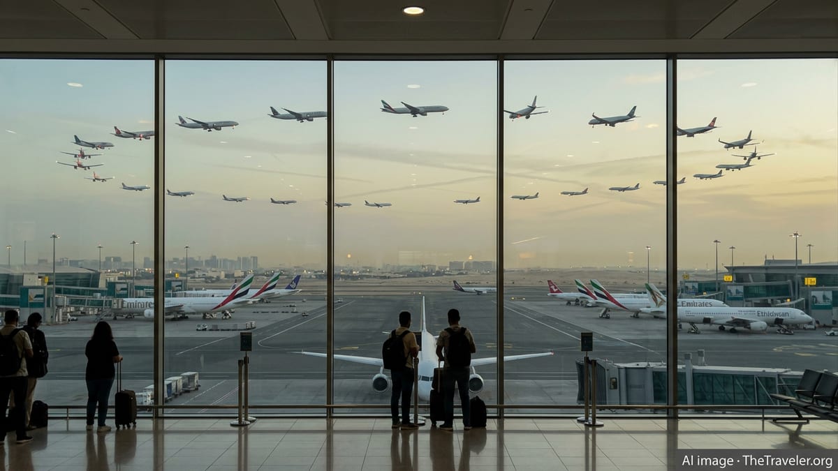 Missile Threat Forces Dubai and Abu Dhabi Flights Into Holding