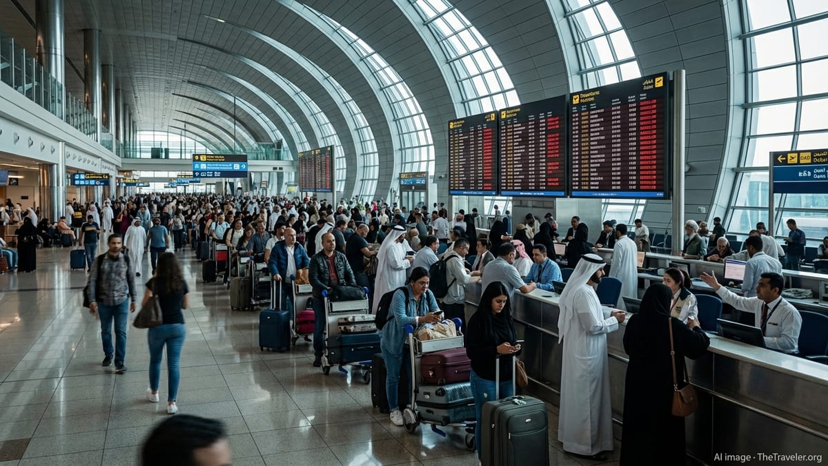 Chaos at Dubai Airport as Regional Conflict Grounds Flights