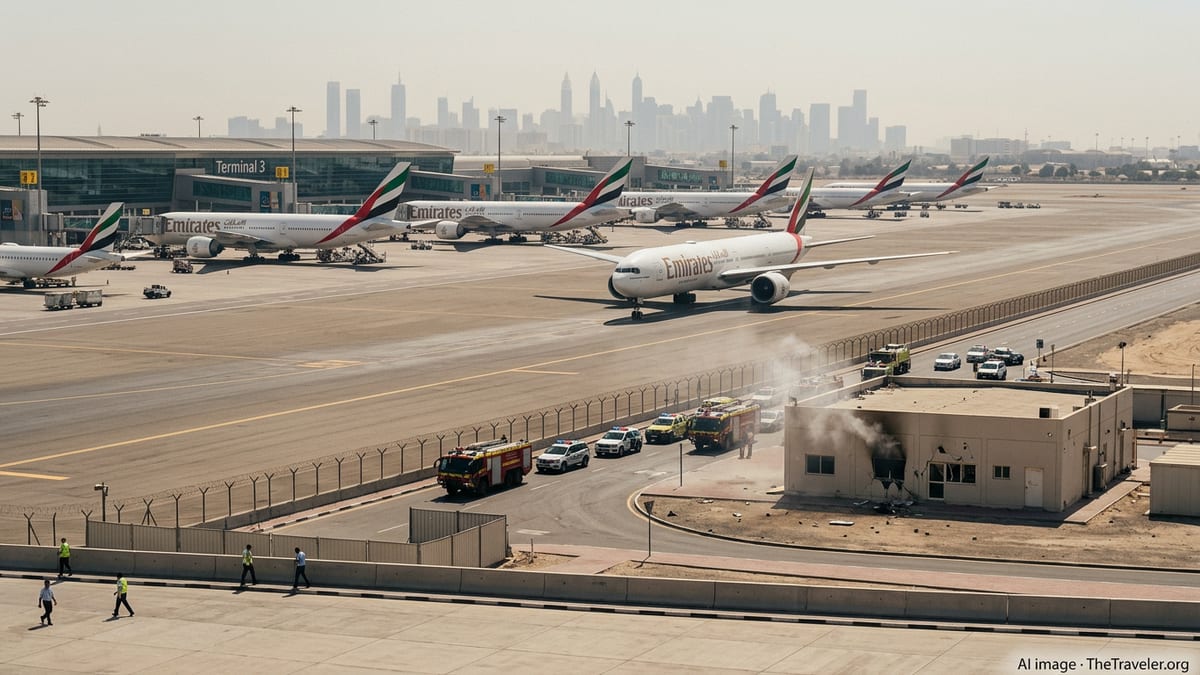 Drone Incident Near Dubai Airport Injures Four Amid Regional Strains