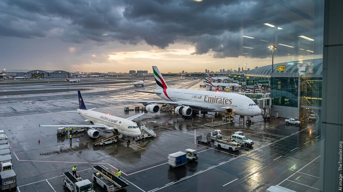 Lightning Strikes Spur Structural Checks on Emirates and Saudia Jets at DXB