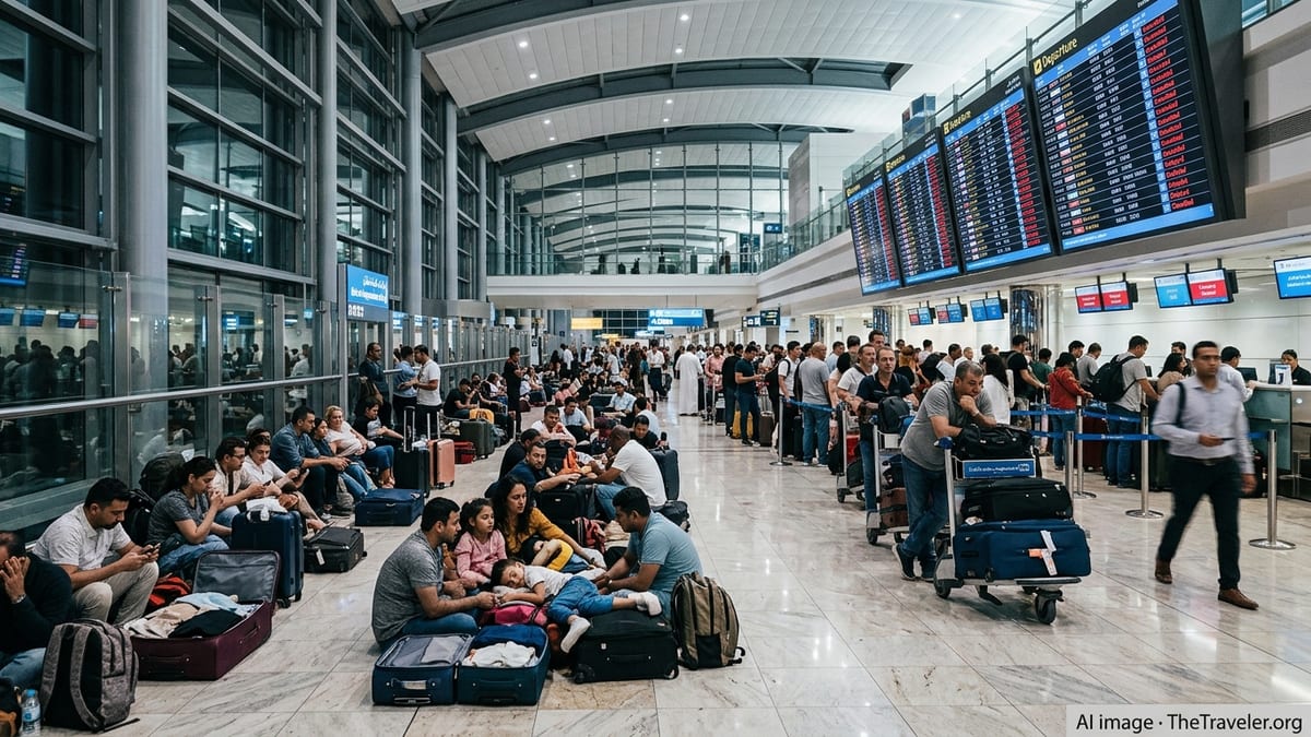 Dubai Airport Turmoil: Dozens of Flights Cancelled, Travelers Stranded
