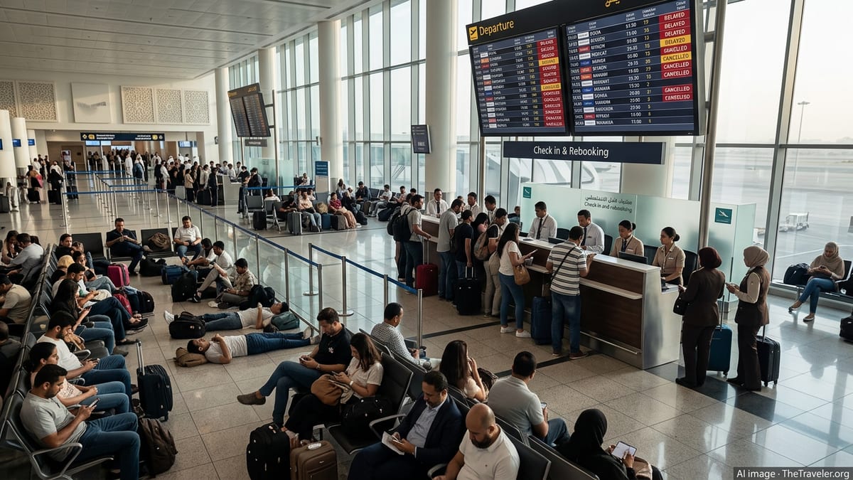 Travel Chaos at Dubai’s Al Maktoum Airport Hits Gulf Routes