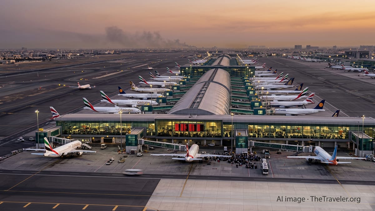 Dubai Joins Gulf Hubs in Historic Flight Meltdown