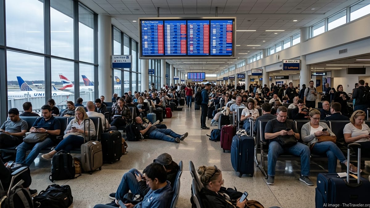 Wave of Delays Strands Travelers at Washington Dulles