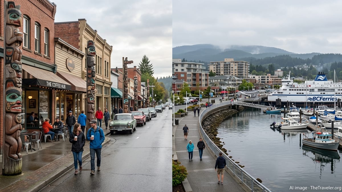 Duncan BC vs Nanaimo as a Travel Stop Between Victoria and Central Island