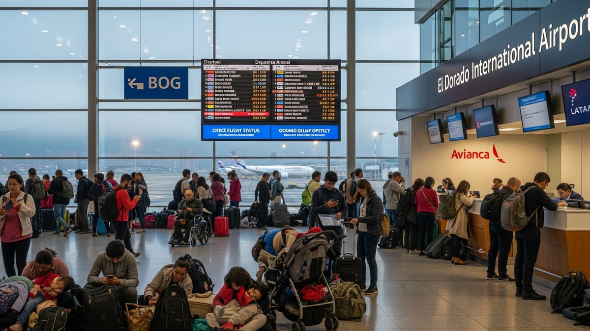Avianca, LATAM Disruptions Snarl Bogotá Flights, Stranding Thousands Across Colombia