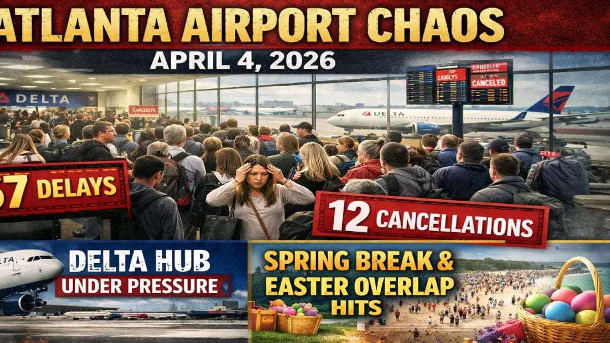 Easter Saturday Delays Hit Delta Hub at Atlanta Airport