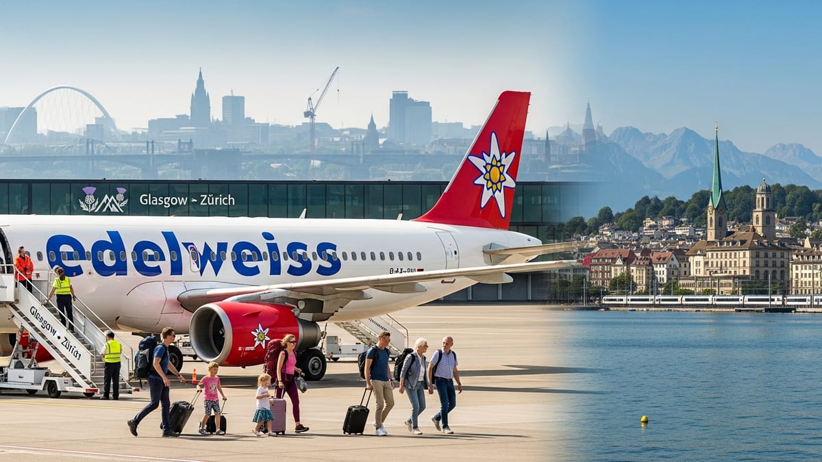 Edelweiss to Launch Seasonal Nonstop Glasgow–Zurich Route for Summer 2026