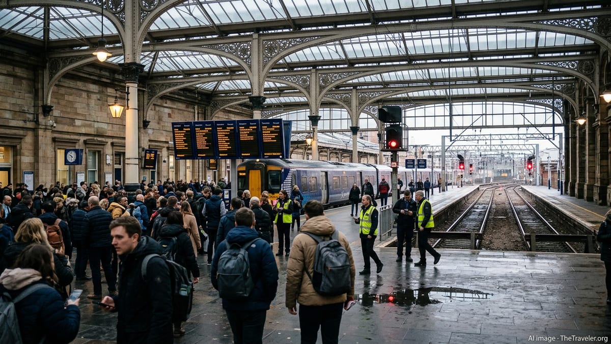 Edinburgh rail disruption as signalling fault hits services