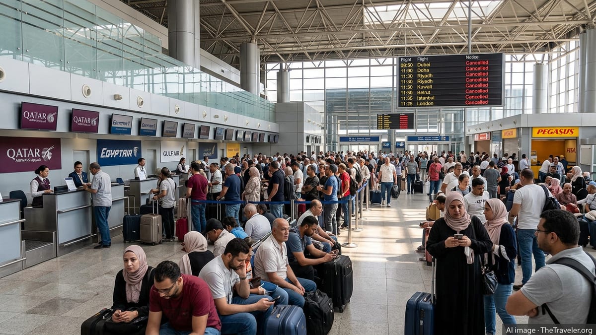 Travel Chaos in Egypt as Regional Flight Cancellations Mount