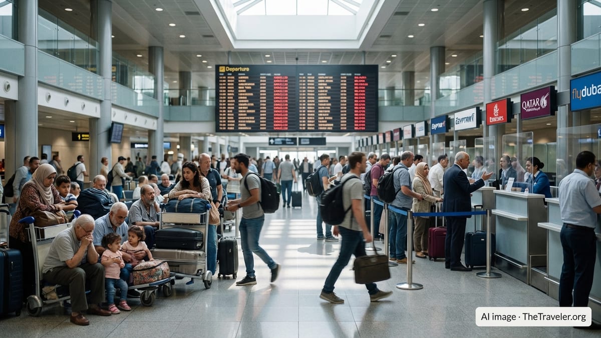 Mass Flight Cancellations Hit Egypt Amid Gulf Airspace Closures