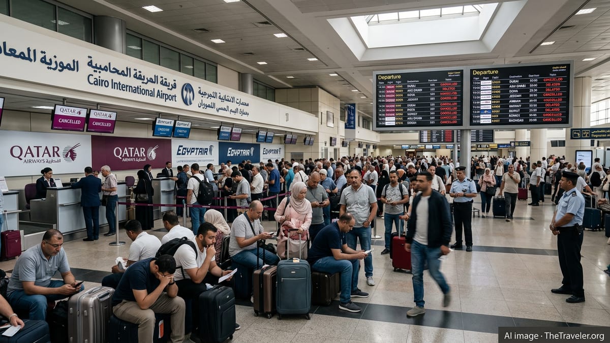 Over 25 Qatar Airways and EgyptAir Flights Scrapped in Egypt
