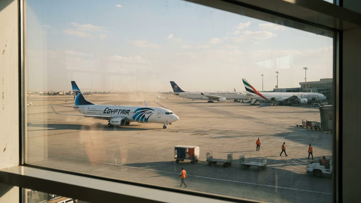 Egypt and Gulf Hubs Anchor Travel Amid Airspace Chaos
