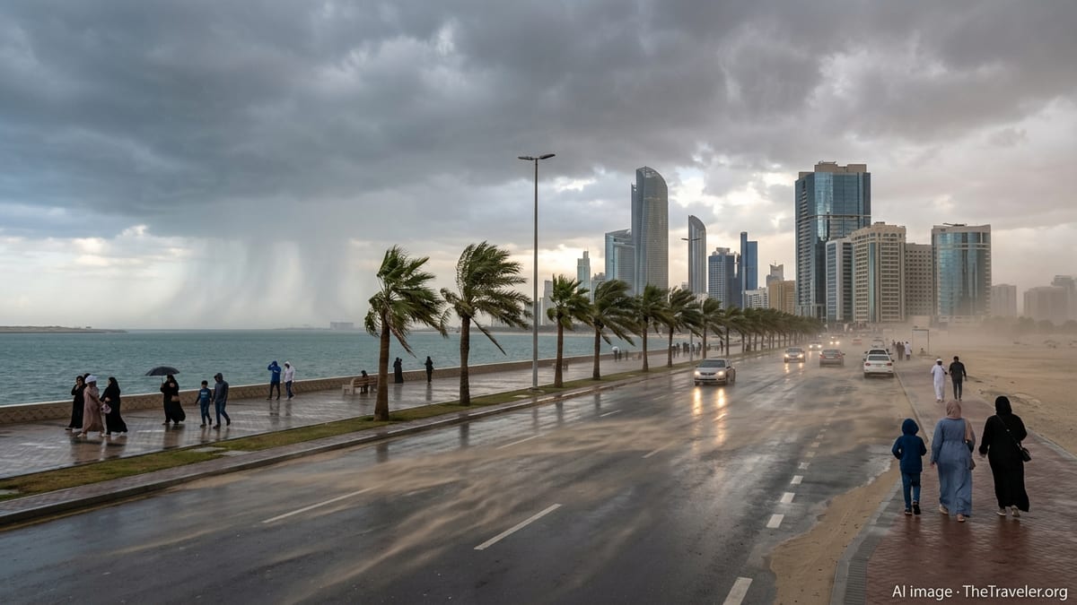 Eid Break in Abu Dhabi Faces Wet, Windy Holiday Weather