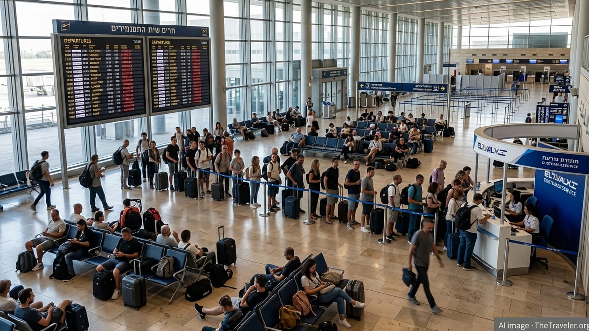 El Al Grounds Dozens of Flights, Stranding Travelers in Israel