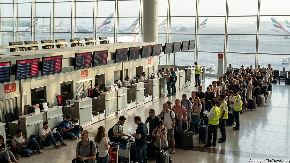 Emirates Grounds Dubai Flights as Airspace Crisis Deepens