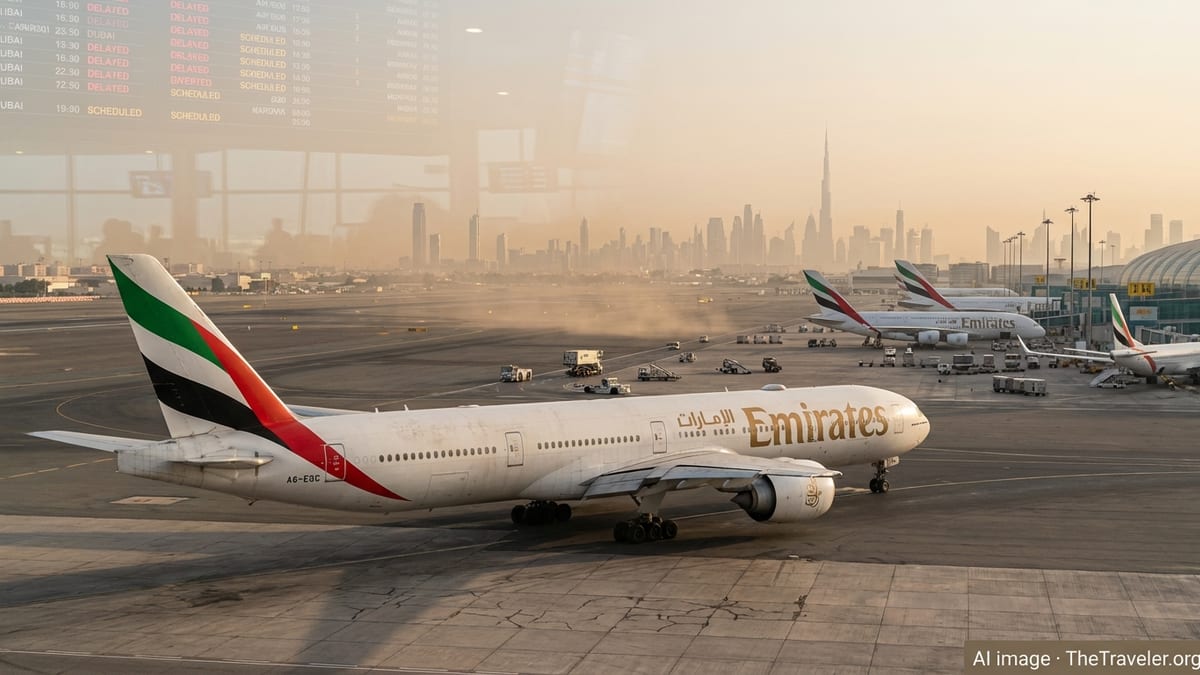 Emirates Flight EK133 Diverts After Iran, Gulf Airspace Closures