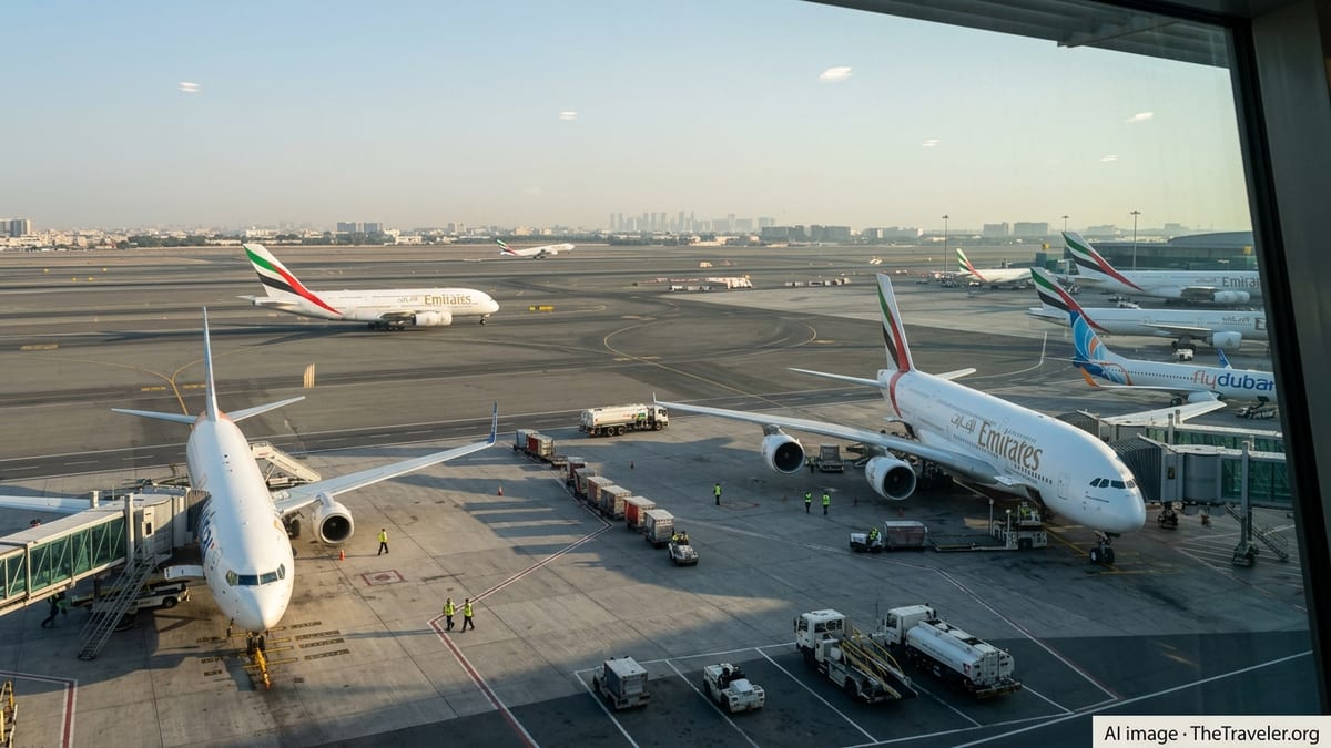 Emirates and Flydubai Steady Schedules With 206–207 DXB Departures