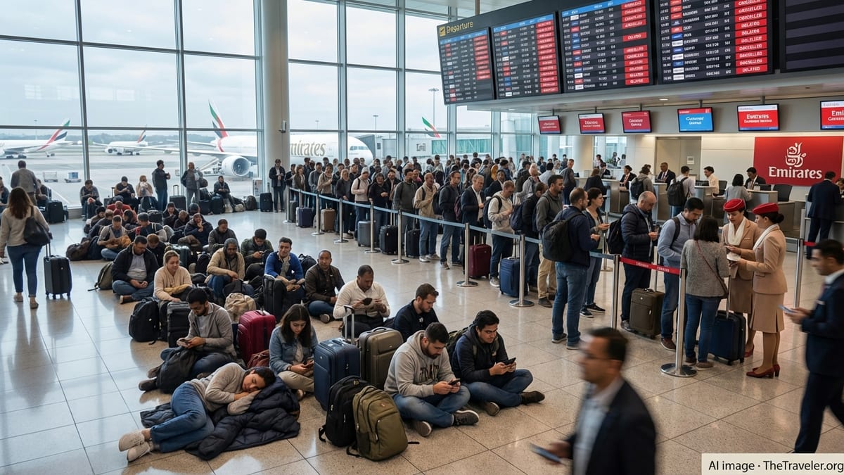 Emirates Flight Halt Strands Travelers Worldwide