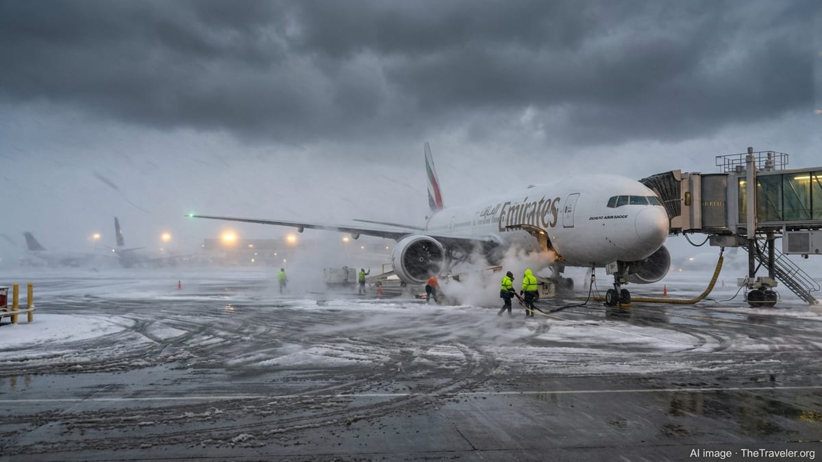 Emirates Cancels Key US and Europe Flights Amid Fierce Snowstorm