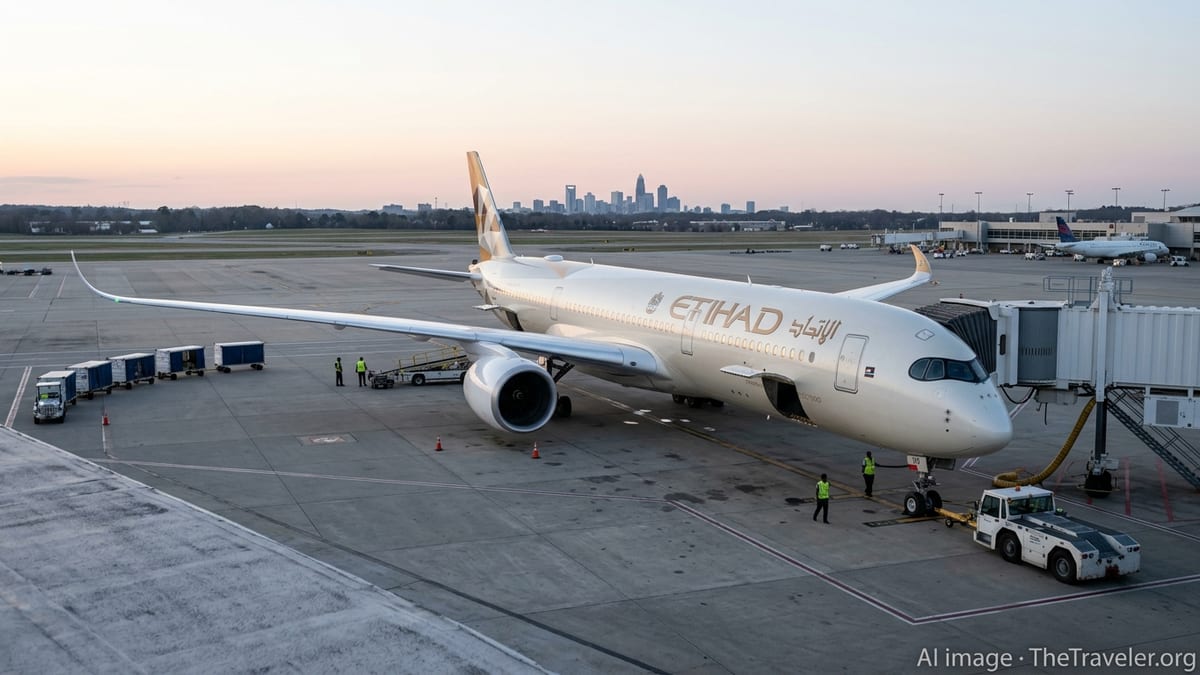 Etihad Deploys A350 on First Direct Abu Dhabi–Charlotte Route