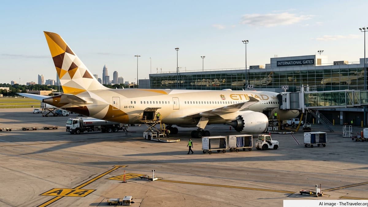Etihad Links Abu Dhabi and Charlotte in Long-Haul Luxury