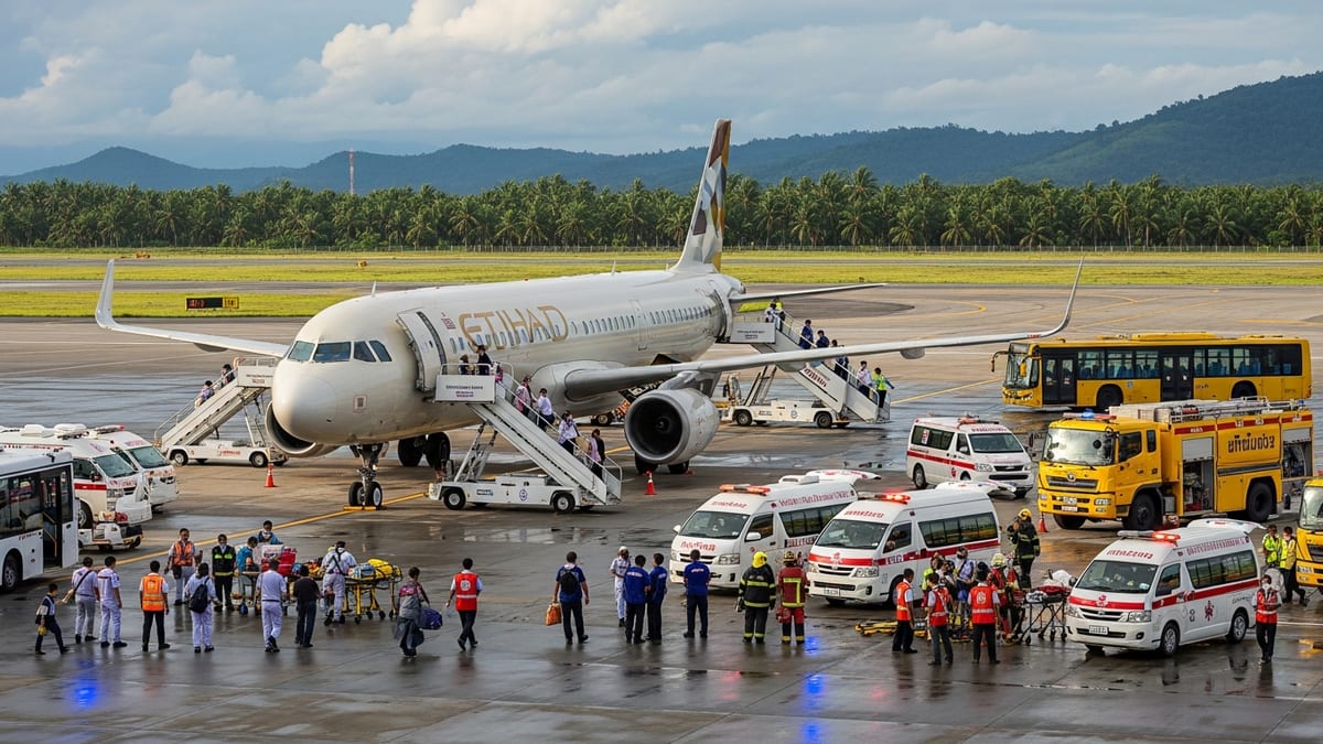 Etihad Flight Declares Emergency Near Phuket After Turbulence, Lands Safely With No Injuries
