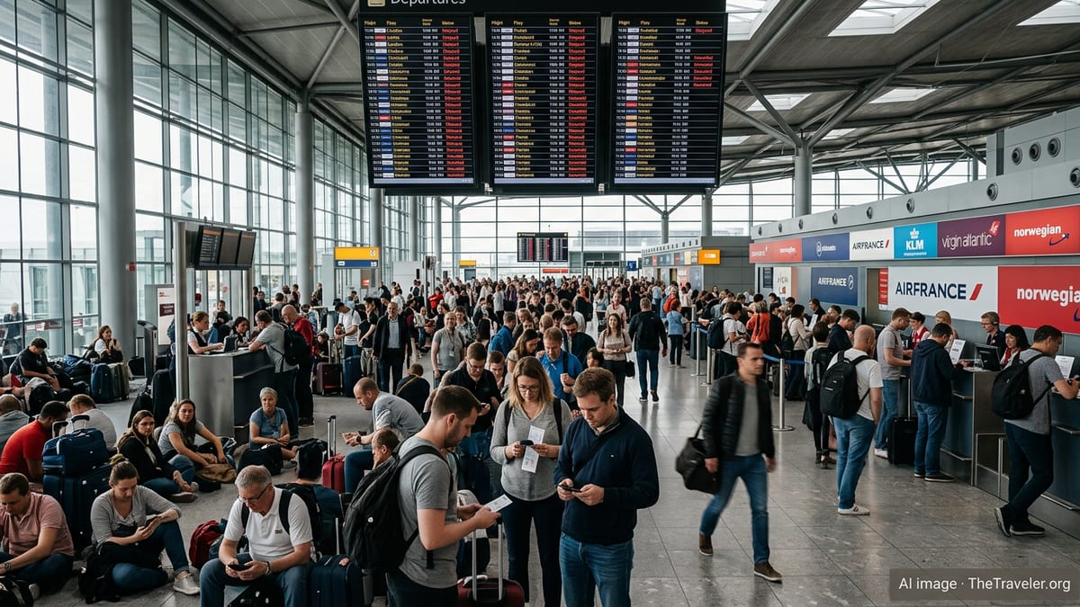 Fresh Wave of Flight Disruptions Strands Passengers in Europe