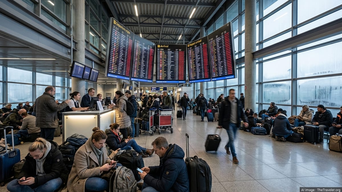 526 Flight Cancellations Snarl Travel Across Major EU Hubs