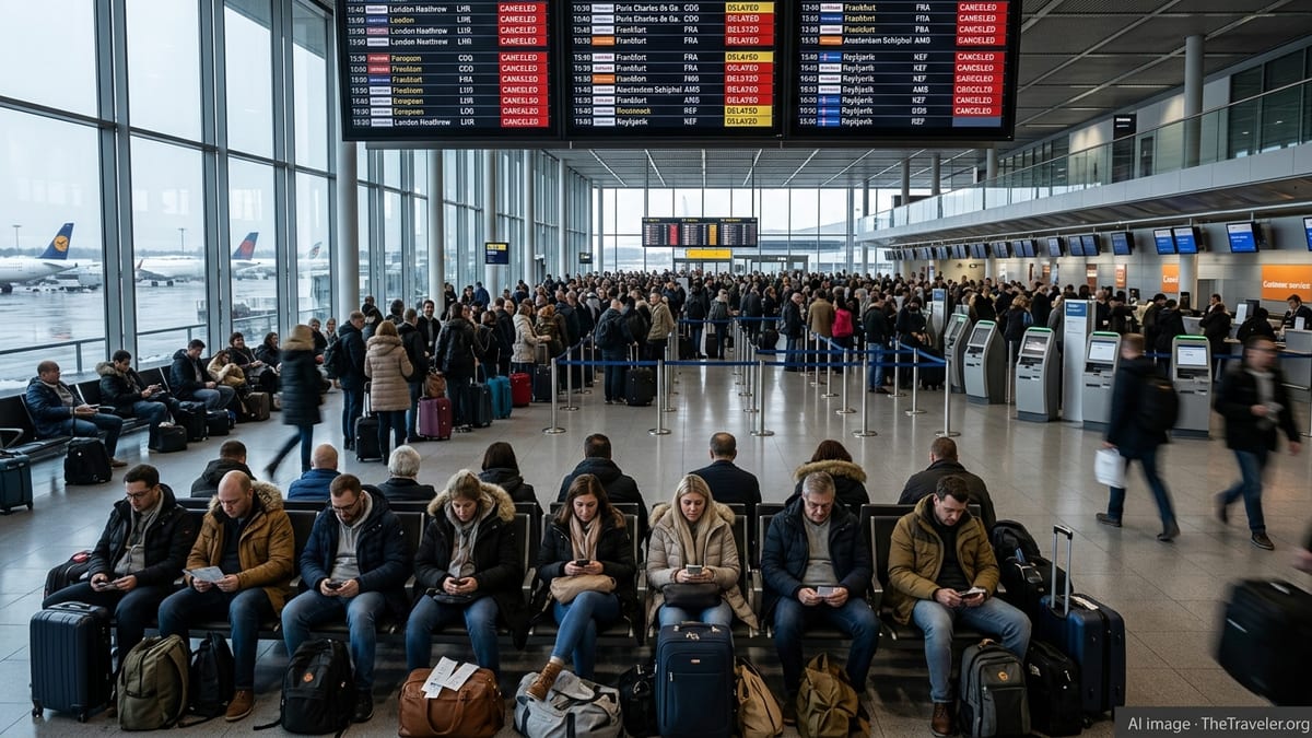 Flight Chaos Strands Hundreds Across Europe
