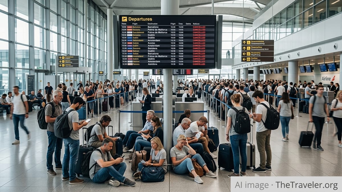Flight Cancellations Strand Travelers Across Major EU Hubs