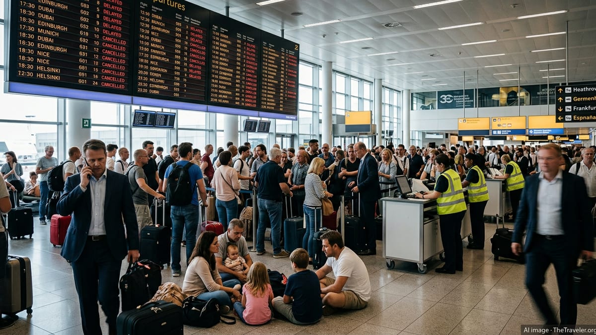 Europe Flight Chaos Strands Thousands Amid Gulf Shutdown