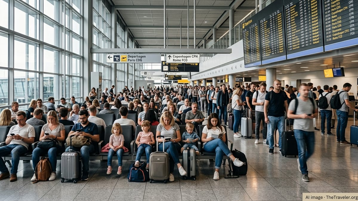 Nearly 1,000 Flights Disrupted Across Europe in New Wave of Delays