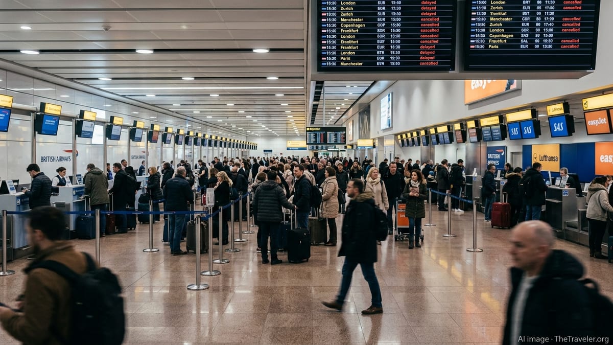 Europe Flight Chaos: Over 2,000 Disruptions Hit Major Hubs