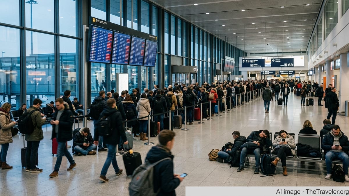 Hundreds Stranded as Flight Chaos Sweeps Across Europe