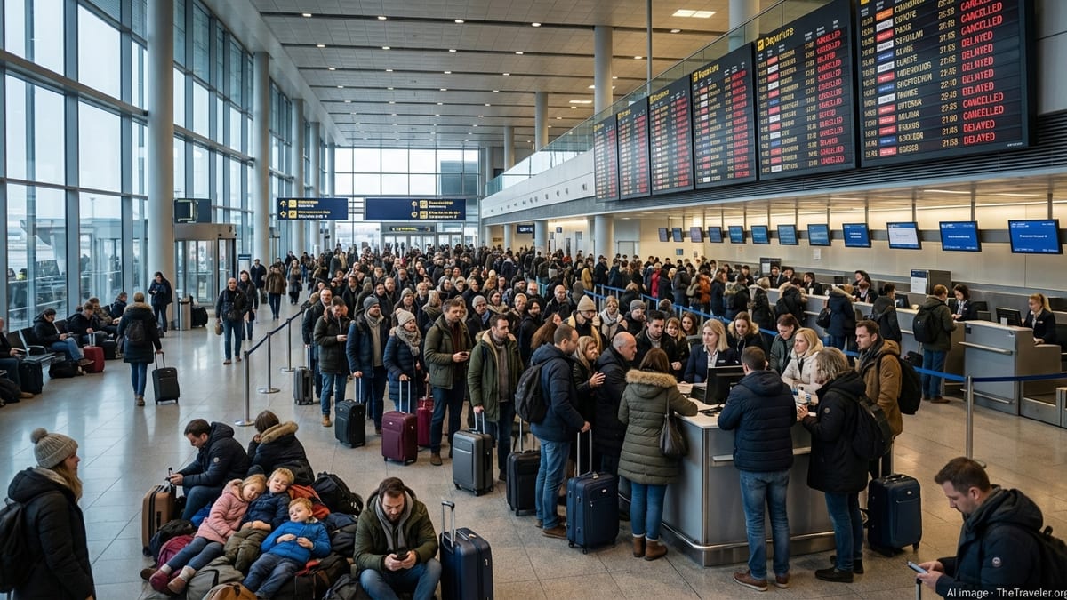 Storms and Strikes Snarl Flights Across Europe