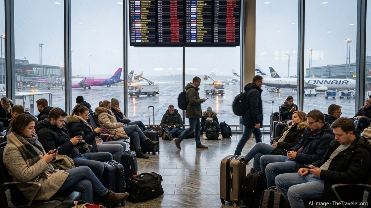 Storms and Strikes Leave Hundreds of Travellers Stranded in Europe
