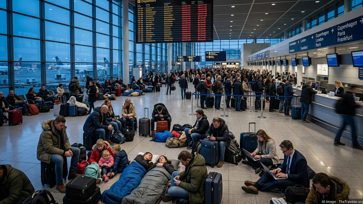 Thousands Stranded as Europe Scraps 333 Flights, Delays 2,396