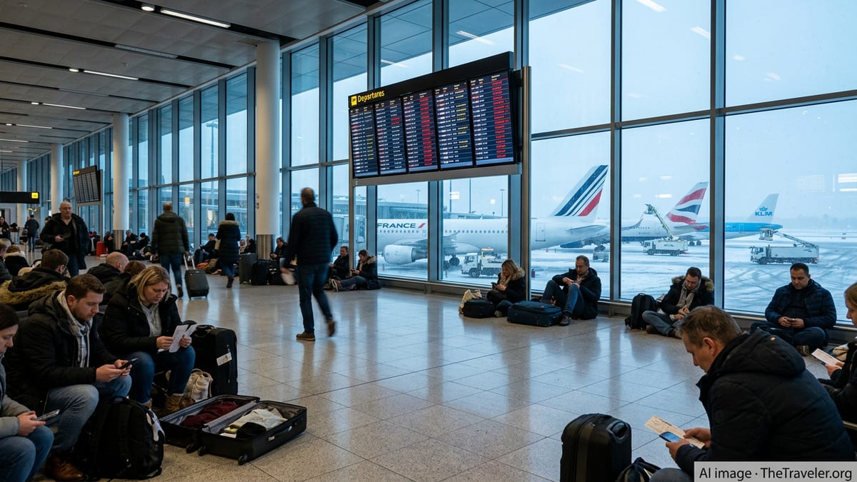 Storm Chaos Disrupts Flights in UK, France and Netherlands