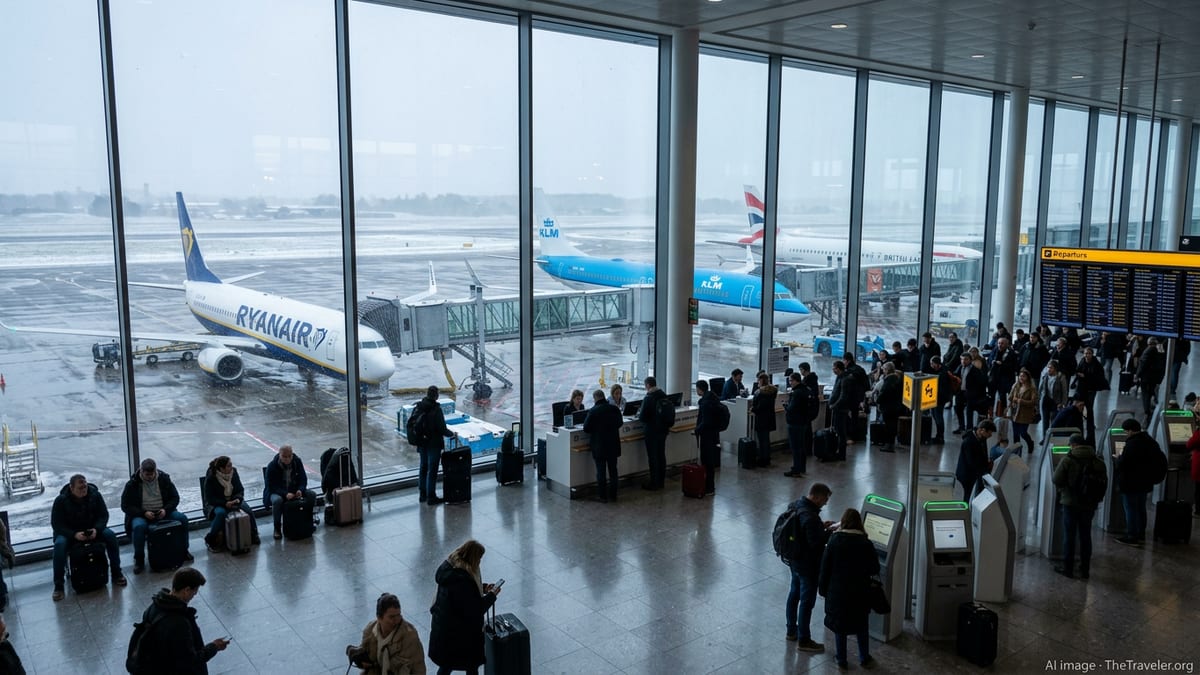 Winter Storm Triggers Major Flight Chaos Across Western Europe