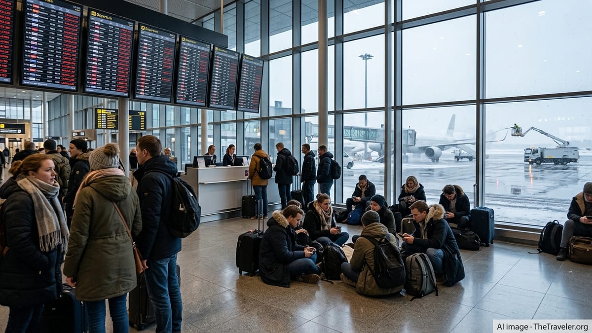 Storm Disrupts European Flights, Stranding Travelers