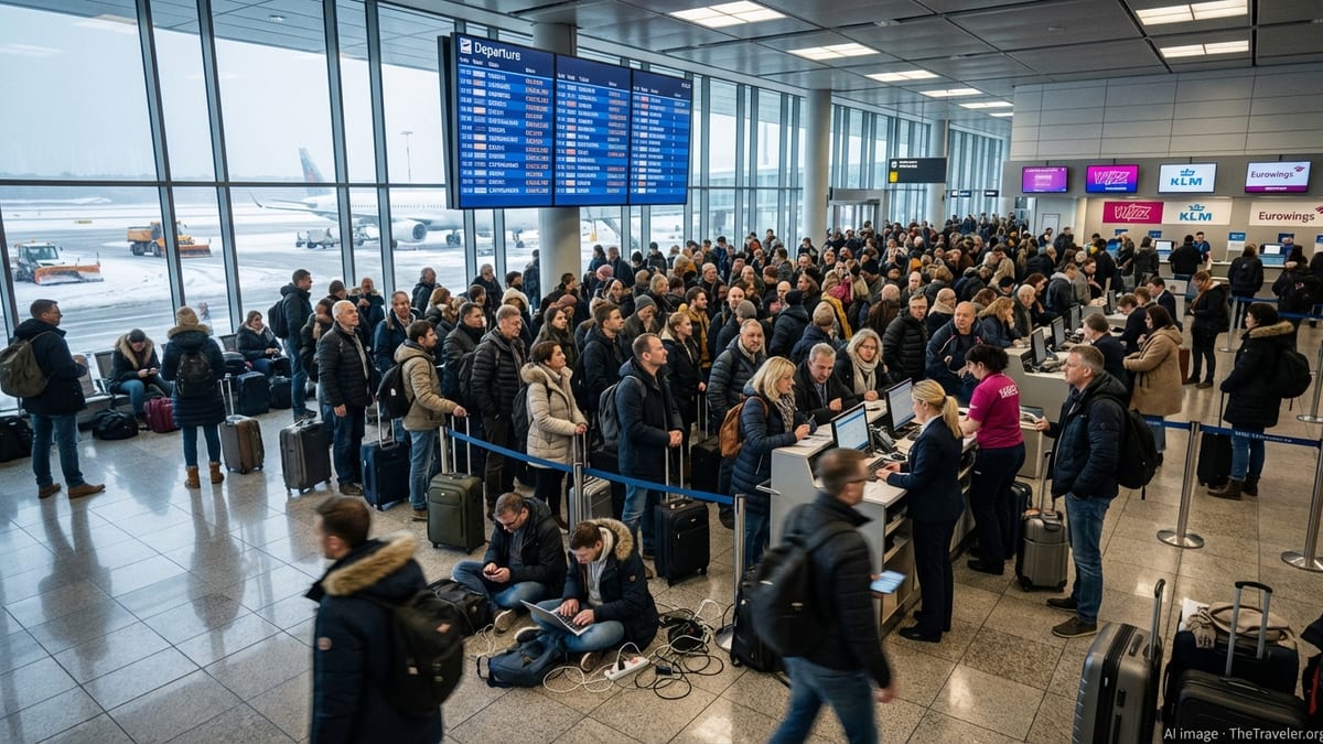 Weather Chaos Delays 214 Flights Across Europe